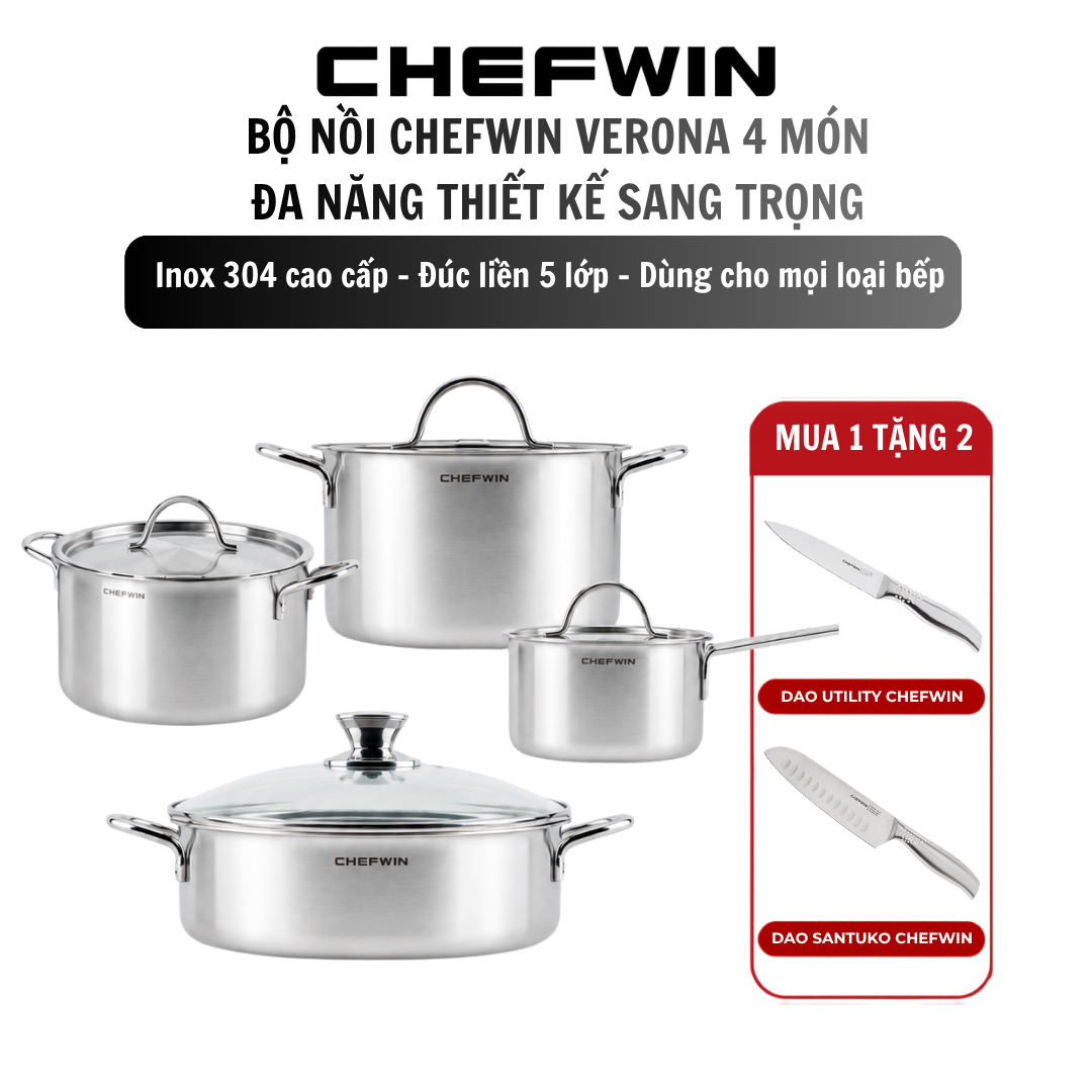 Set Nồi Chefwin Verona 4 Món