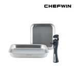 Chảo Chiên/Xào Cán Rời Chefwin Dreamhand Square Pan 24cm Inox 316 Cao Cấp