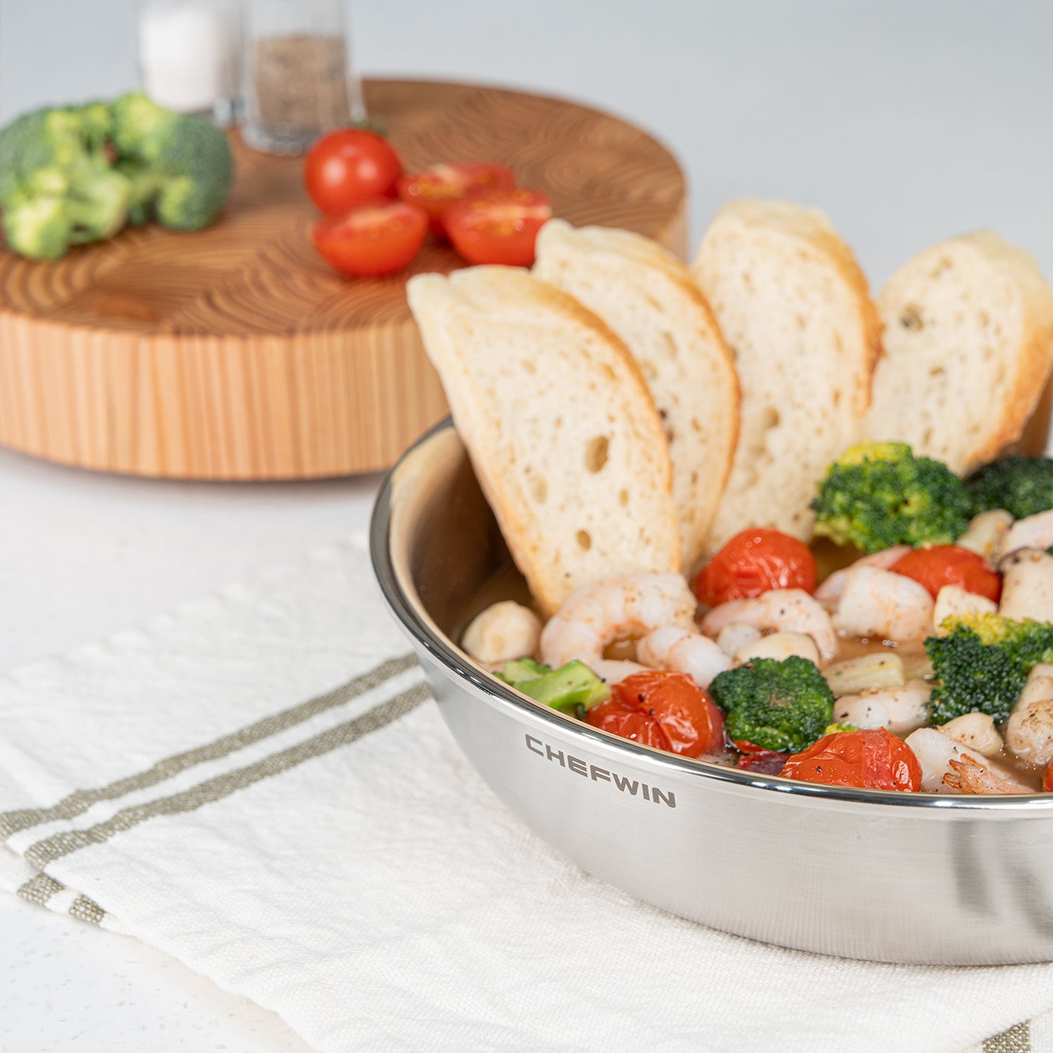 Chảo Xào Tay Cầm Rời Chefwin 22cm