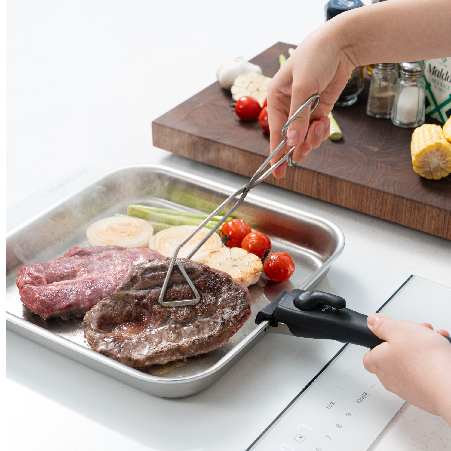 Chảo Chiên/Xào Cán Rời Chefwin Dreamhand Square Pan 28cm Inox 316 Cao Cấp