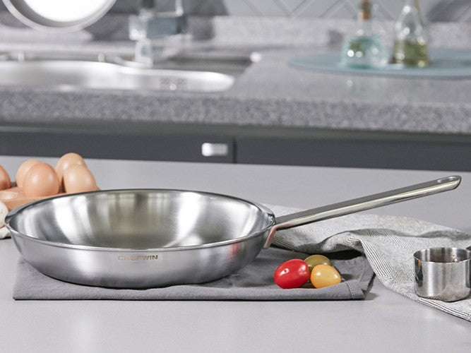 Chảo chiên Chefwin 24cm Inox 316 cao cấp