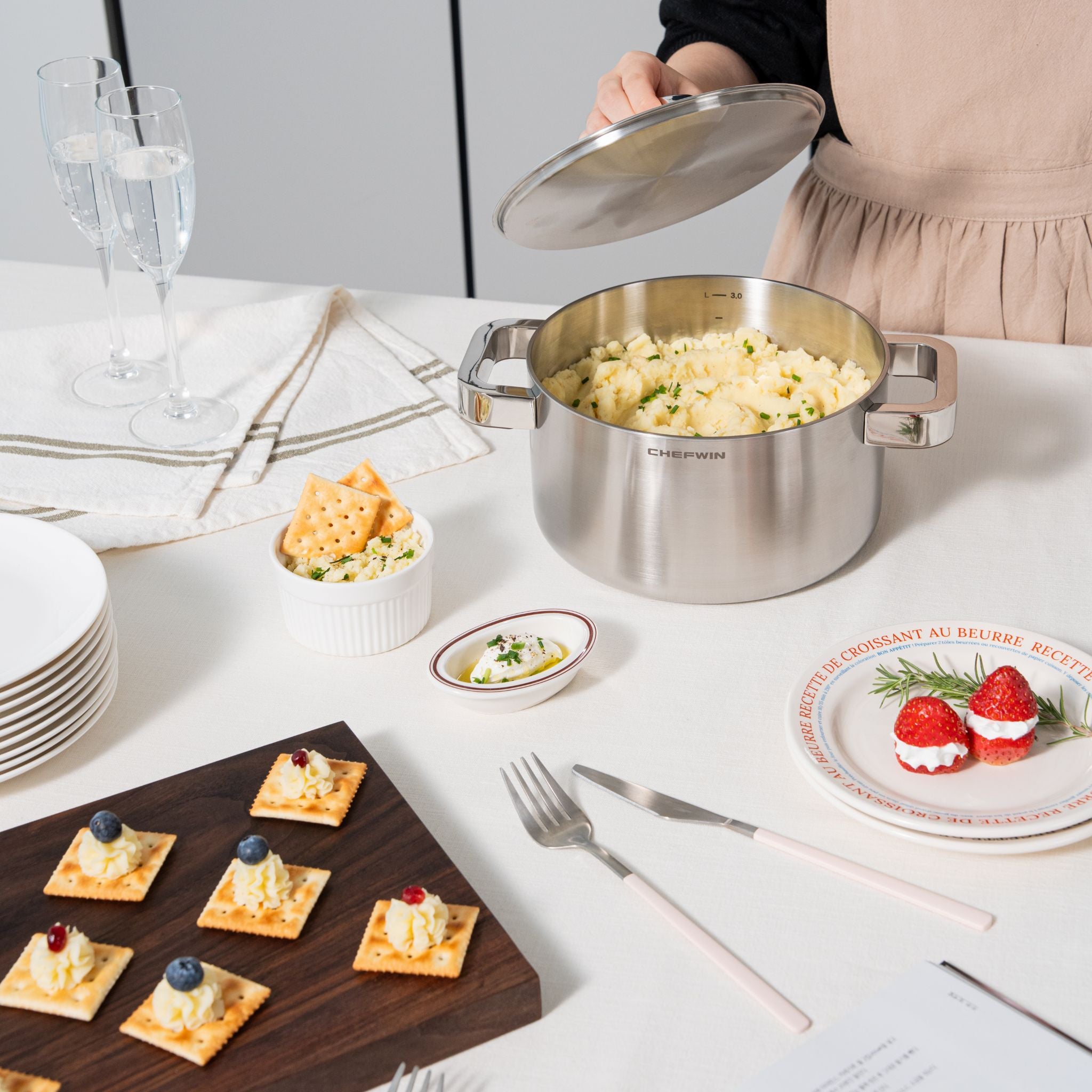 Nồi Chefwin Inox 316 Cao Cấp 20cm (3.4l)