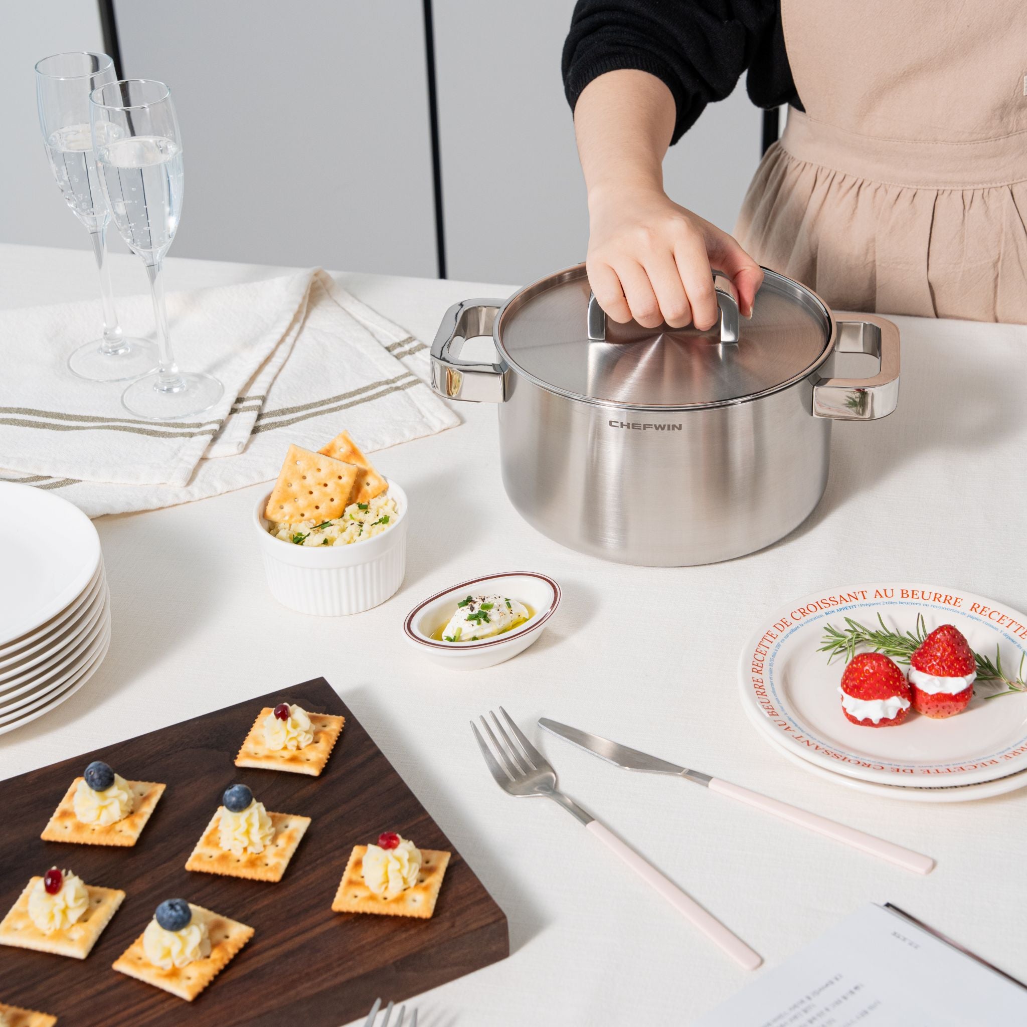 Nồi Chefwin Inox 316 Cao Cấp 20cm (3.4l)