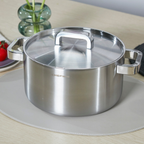 Nồi Inox 316 Cao Cấp Chefwin 24cm (5.8l) Đúc Nguyên Khối 5 Lớp An Toàn