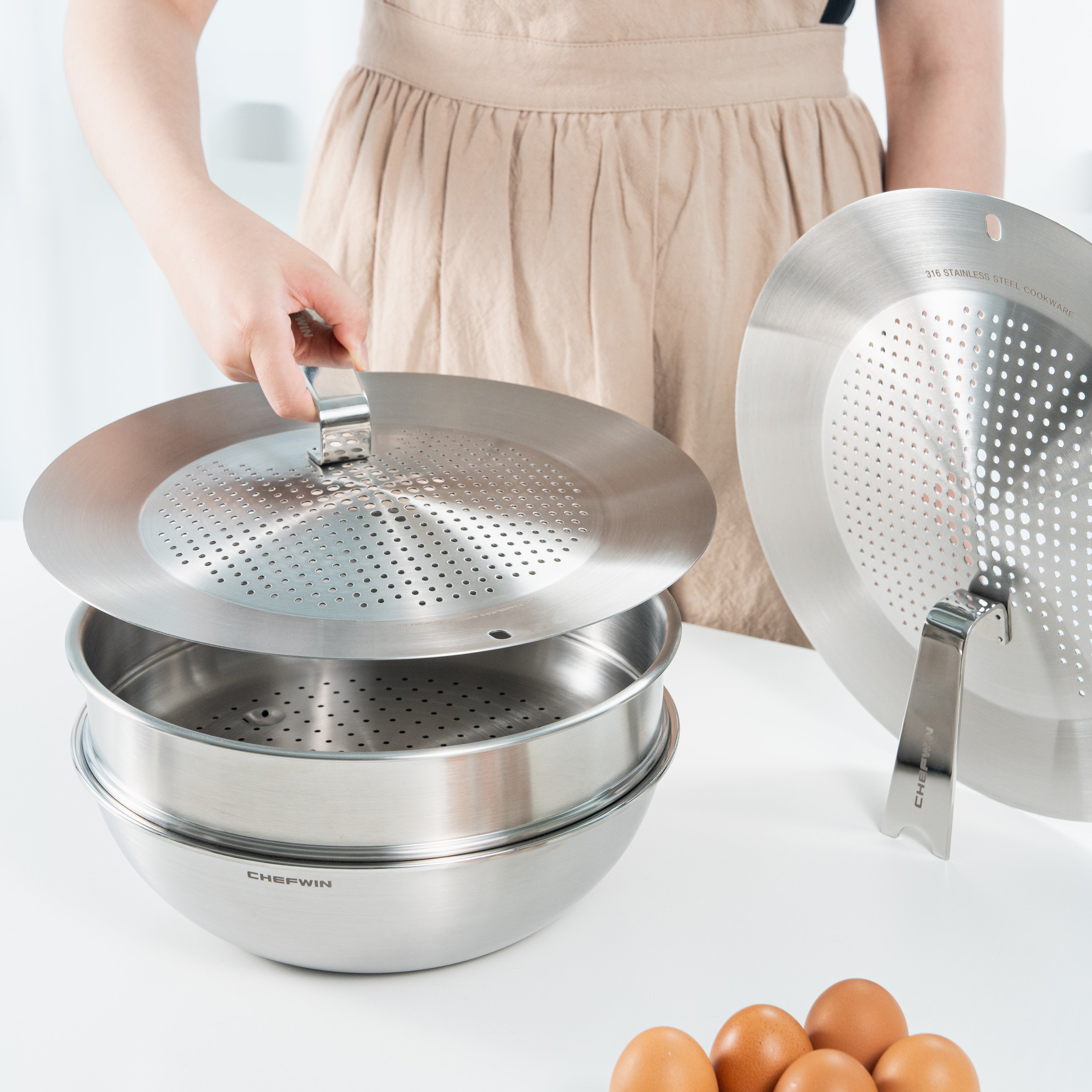 Nắp Đậy Chảo Đa năng Chefwin Multi Cover