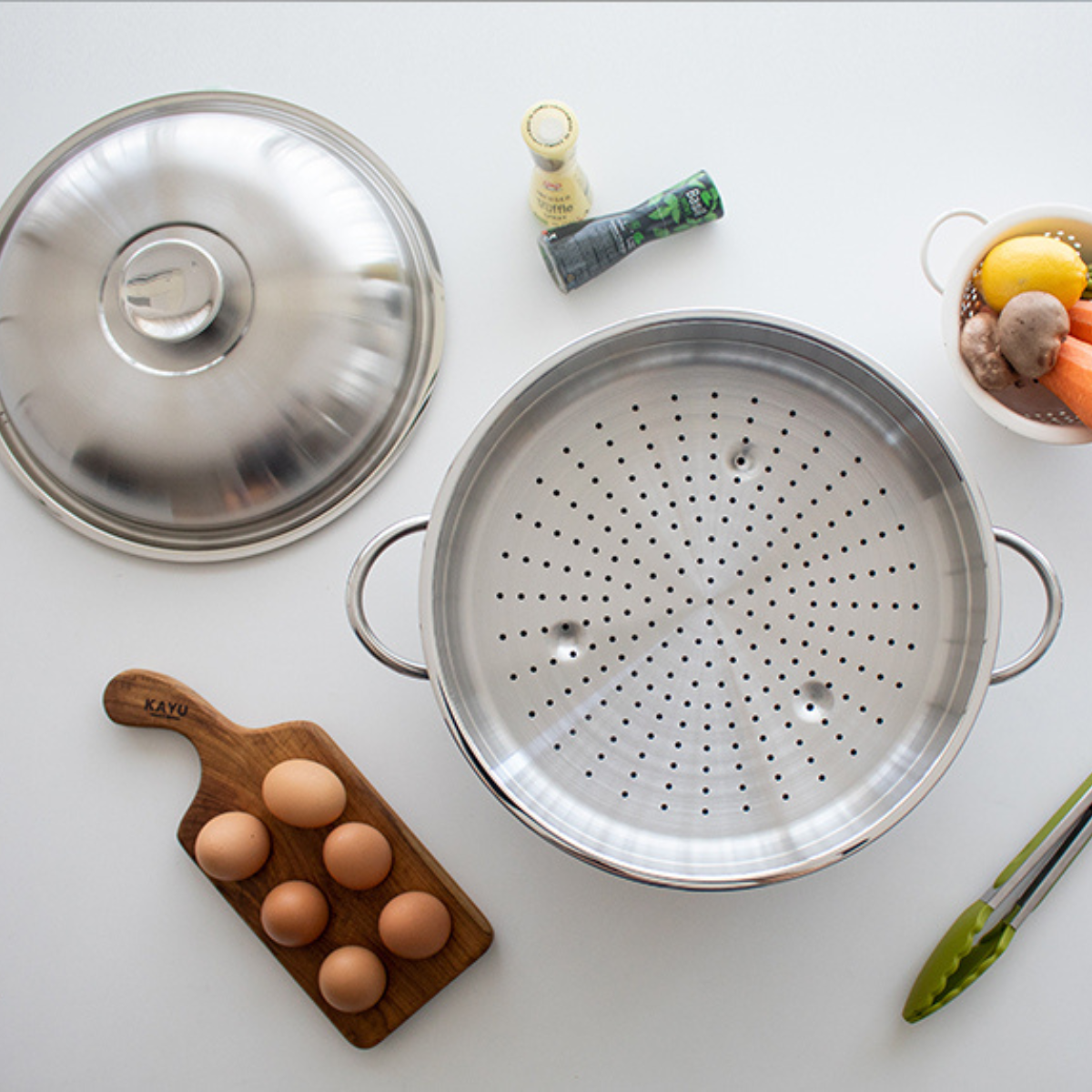Nồi lòng sâu Chefwin Party Wok 32cm Inox 316 đúc liền 5 lớp