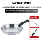 Chảo chiên tay cầm rời Dream Hands Frypan 24cm inox 316 cao cấp