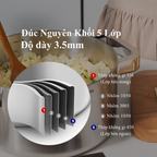 Nồi Inox 316 Cao Cấp Chefwin 20cm (3.4l) Đúc Nguyên Khối 5 Lớp An Toàn