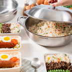 Bộ nồi chảo 3 món inox 316 Chefwin - Đúc liền 5 lớp