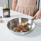 Bộ nồi chảo 3 món inox 316 Chefwin - Đúc liền 5 lớp