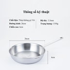 Chảo Xào Chefwin Sauté Pan 26cm