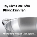 Nồi lòng sâu Chefwin Party Wok 32cm Inox 316 đúc liền 5 lớp
