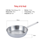 Chảo chiên/xào Chefwin Sauté Pan 26cm đúc liền 5 lớp chống lồi đáy
